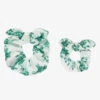 Tartine Et Chocolat Girls Green Liberty Print Scrunchies (2 Pack)
