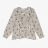 Tartine Et Chocolat Girls Ivory Check Blouse