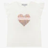 Tartine Et Chocolat Girls Ivory Liberty Print Heart T-Shirt