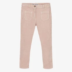 Tartine Et Chocolat Girls Pink Corduroy Trousers