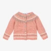 Tartine Et Chocolat Girls Pink Knitted Cardigan