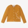 Tartine Et Chocolat Girls Yellow Wool Cardigan