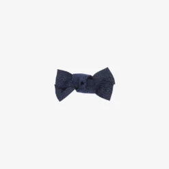 Tartine Et Chocolat Navy Blue Bow Hair Clip (7cm)