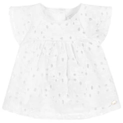 Tartine Et Chocolat White Broderie Anglaise Top