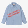 The Animals Observatory Blue Tencel Logo Shirt