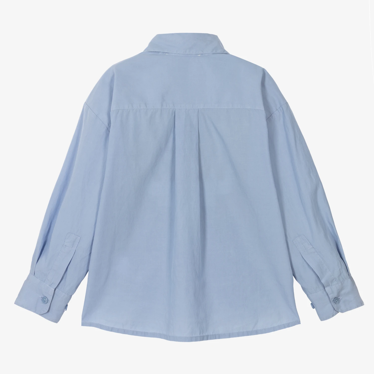 The Animals Observatory Blue Tencel Logo Shirt 3 The Animals Observatory Blue Tencel Logo Shirt - Image 3