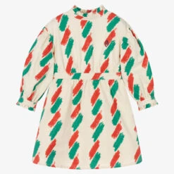 The Animals Observatory Girls Ivory Cotton Dress