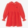 The Animals Observatory Girls Red Velour Dress