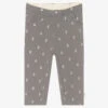 The Little Tailor Girls Grey Cotton Leggings