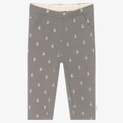 The Little Tailor Girls Grey Cotton Leggings