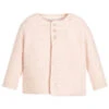The Little Tailor Pink Cotton Knit Baby Cardigan