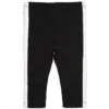 The Tiny Universe Black Cotton & Ivory Stripe Leggings