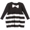 The Tiny Universe Black 'Tiny Waves' Cotton Jersey Dress