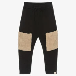 Turtledove London Black Organic Cotton Joggers