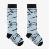 Turtledove London Blue & Black Cotton Socks