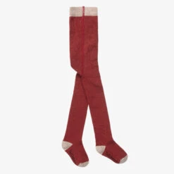 Turtledove London Girls Pink Cotton Knitted Tights