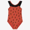 Turtledove London Girls Red Seahorse Swimsuit