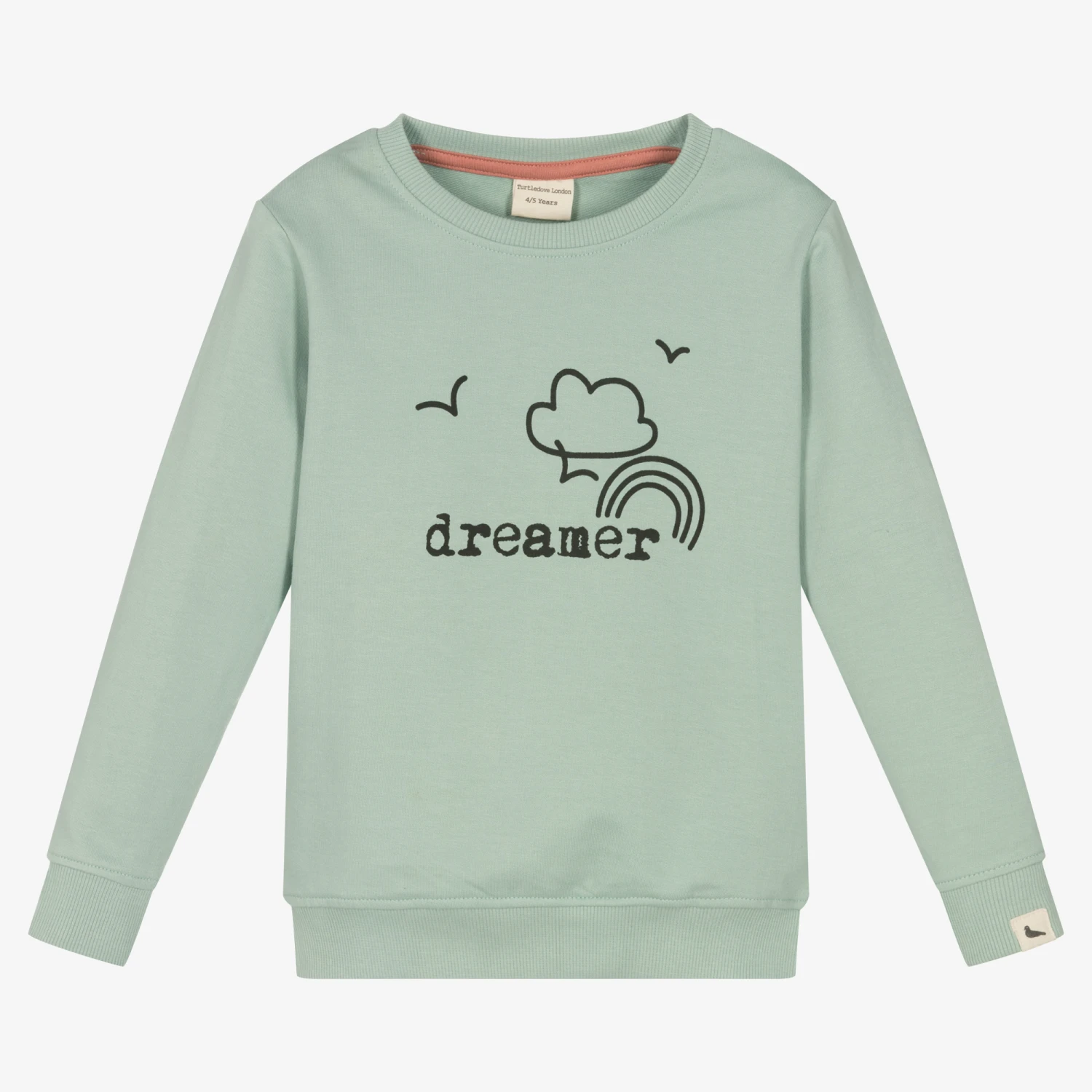 Turtledove London Green Organic Cotton Sweatshirt 1 Turtledove London Green Organic Cotton Sweatshirt
