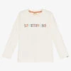 Turtledove London Ivory Organic Cotton Logo Top