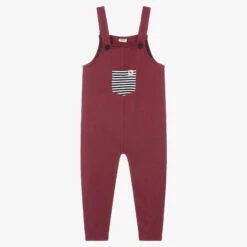 Turtledove London Red Organic Cotton Dungarees