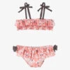 Tutto Piccolo Girls Pink Flamingo Bikini