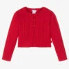 Tutto Piccolo Girls Red Knitted Cardigan