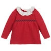 Tutto Piccolo Girls Red Knitted Sweater