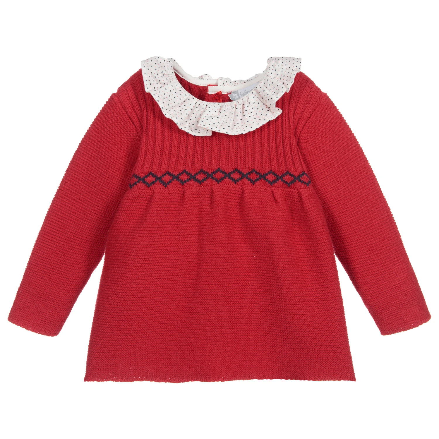 Tutto Piccolo Girls Red Knitted Sweater 1 Tutto Piccolo Girls Red Knitted Sweater