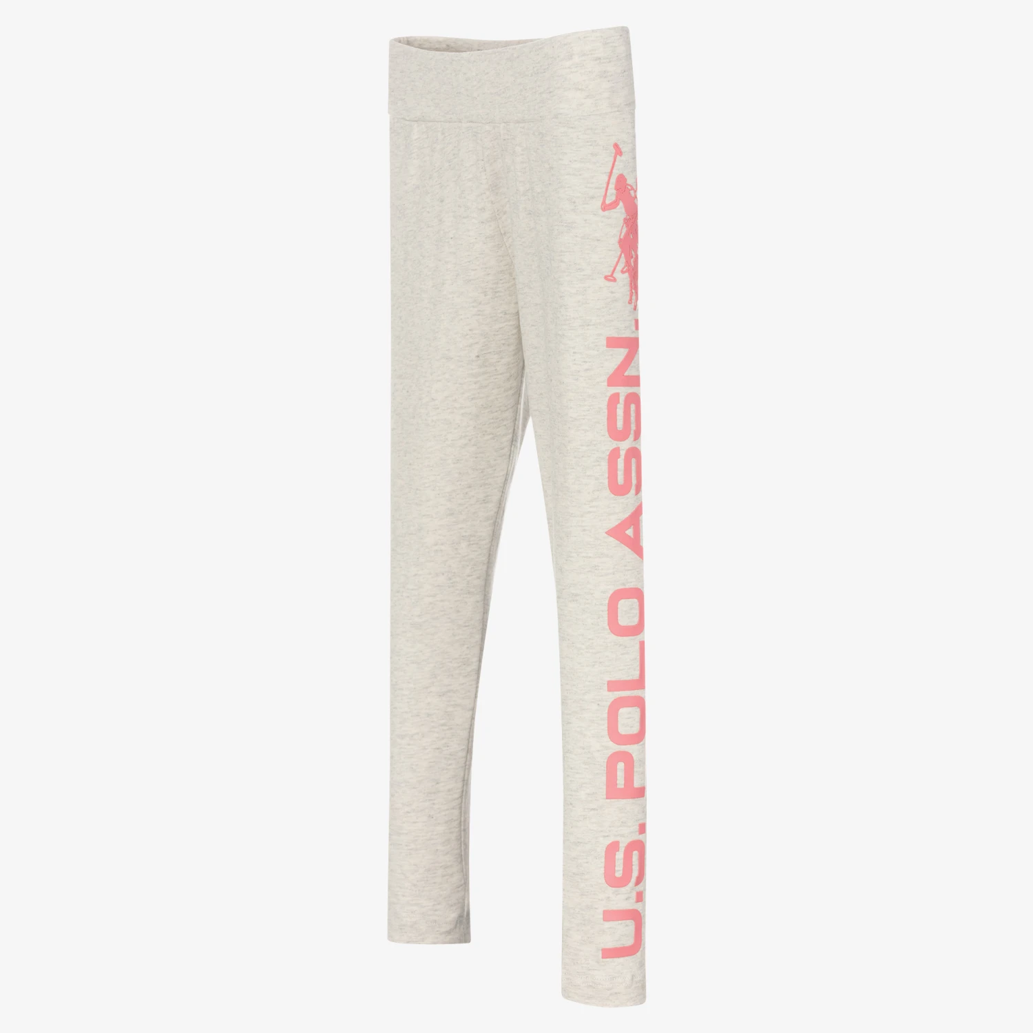 U.S. Polo Assn. Girls Grey Cotton Leggings 3 U.S. Polo Assn. Girls Grey Cotton Leggings - Image 3