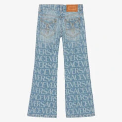 Versace Girls Washed Blue Logo Flared Jeans -Deals Whimsy Collection Store versace girls washed blue logo flared jeans 495202 31b4e74f64493838dd4a420cd2f0d940c7f8a4e8