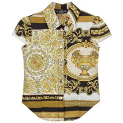 Versace Gold Barocco Mosaic Blouse