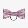 Wauw Capow By Bangbang Girls Metallic Purple Bow Hair Elastic (16cm)