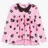 Wauw Capow By Bangbang Girls Pink Heart Top