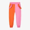 Wauw Capow By Bangbang Girls Pink & Orange Joggers
