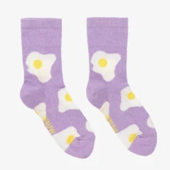Wauw Capow By Bangbang Girls Purple Eggs Socks