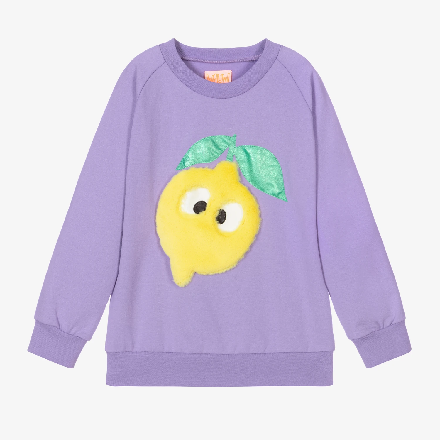 Wauw Capow By Bangbang Lilac Purple Lemon Sweatshirt 1 Wauw Capow By Bangbang Lilac Purple Lemon Sweatshirt