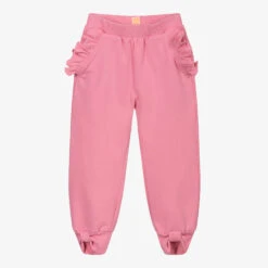 Wauw Capow By Bangbang Pink Organic Cotton Joggers