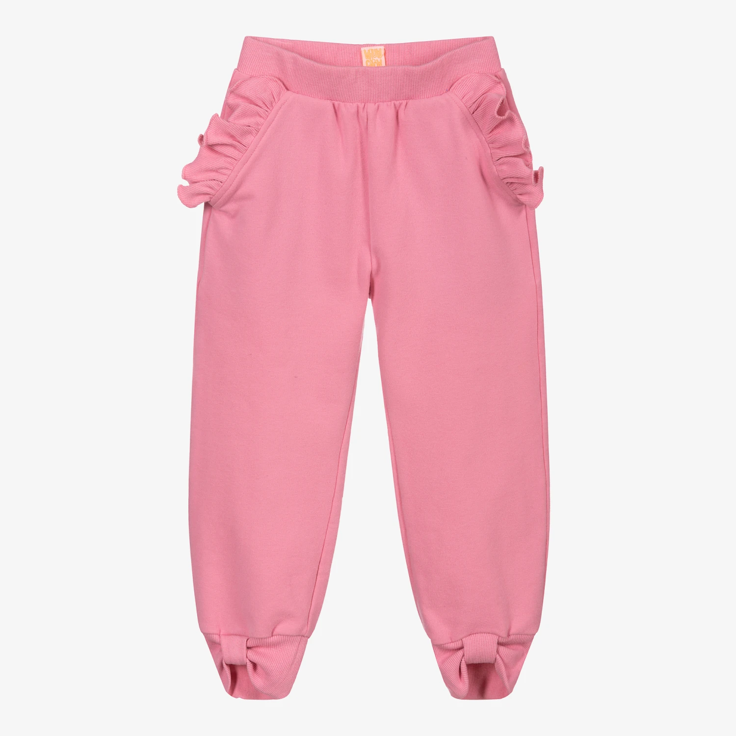 Wauw Capow By Bangbang Pink Organic Cotton Joggers 1 Wauw Capow By Bangbang Pink Organic Cotton Joggers