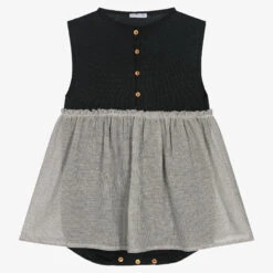 Wedoble Girls Grey Organic Cotton Dress