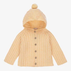 Wedoble Yellow Merino Wool Cardigan