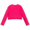 Week-end à La Mer Girls Pink Jersey Cardigan