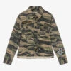 Zadig & Voltaire Zadig&Voltaire Girls Green Cotton Camo Shirt