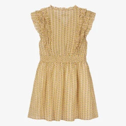 Zadig & Voltaire Zadig&Voltaire Girls Yellow Monogram Lurex Dress -Deals Whimsy Collection Store zadig voltaire girls yellow monogram lurex dress 500852 02908353e75336e8eeab7f9cdf6df6023a87ab28