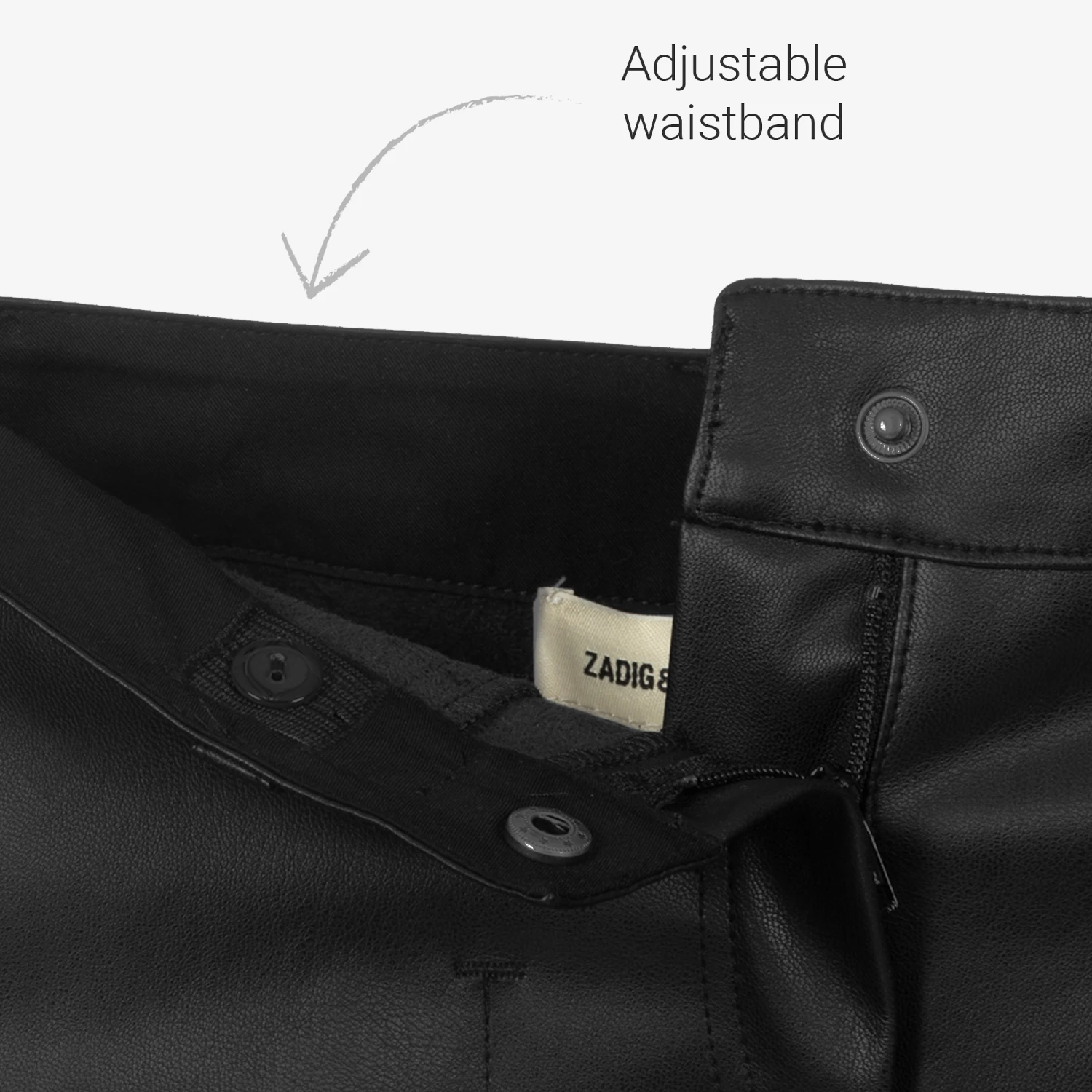 Zadig & Voltaire Zadig&Voltaire Black Faux Leather Skirt 4 Zadig & Voltaire Zadig&Voltaire Black Faux Leather Skirt - Image 4